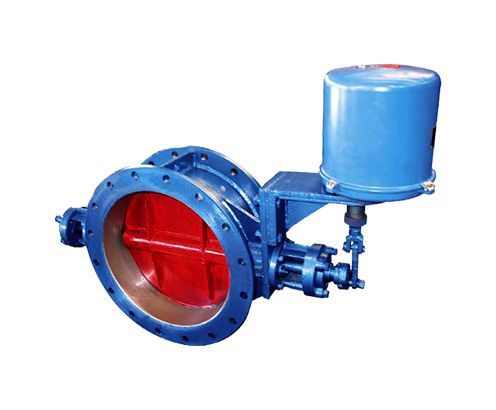 Electronic type butterfly valve adjustment