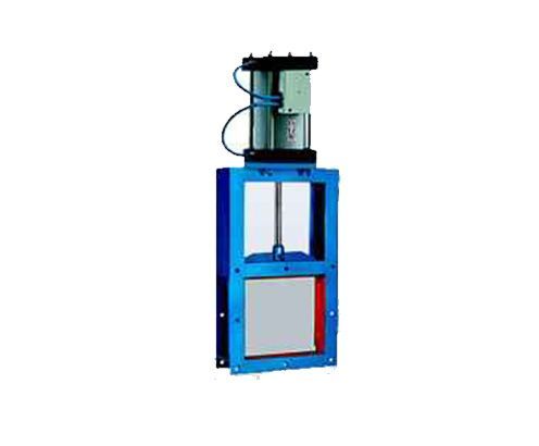 Pneumatic flashboard valve